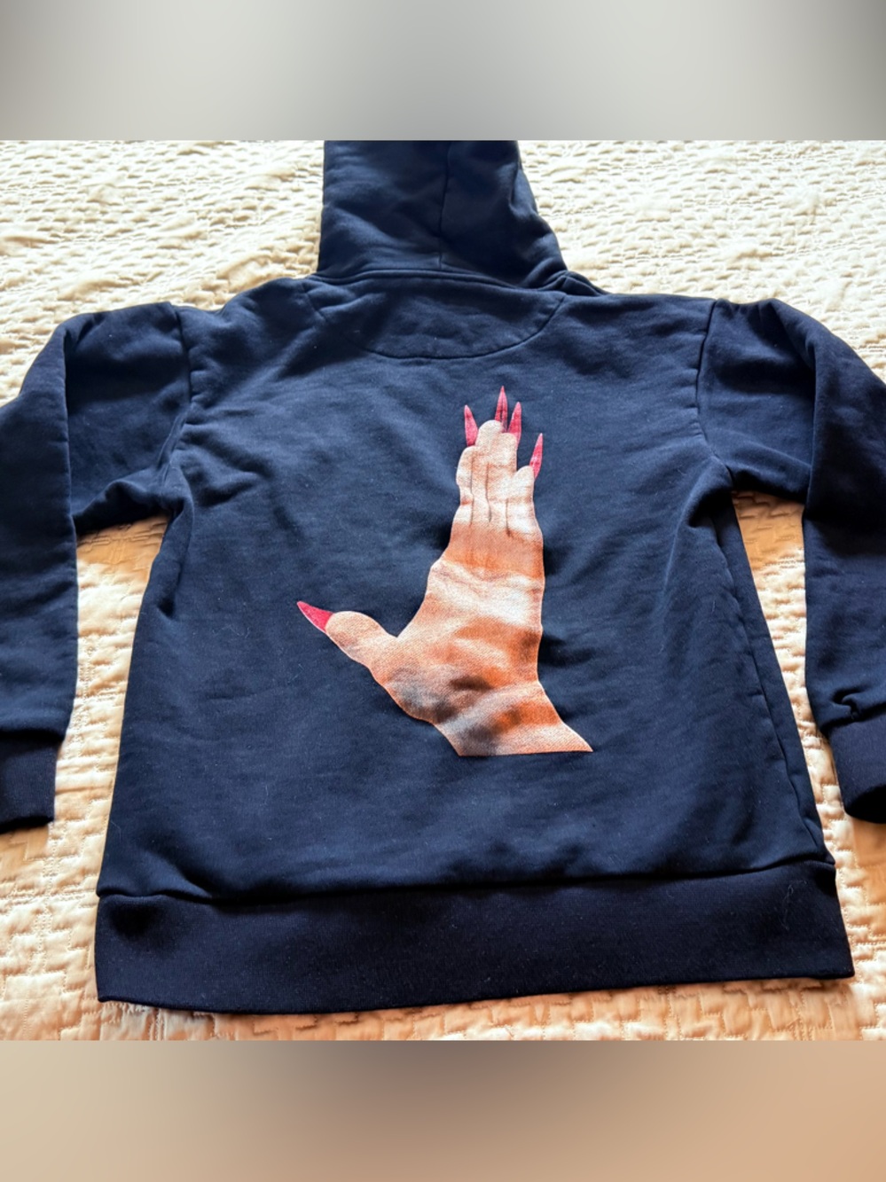 Rosalia Motomami 2022 World Tour Merchandise Black Hoodie with no drawstrings